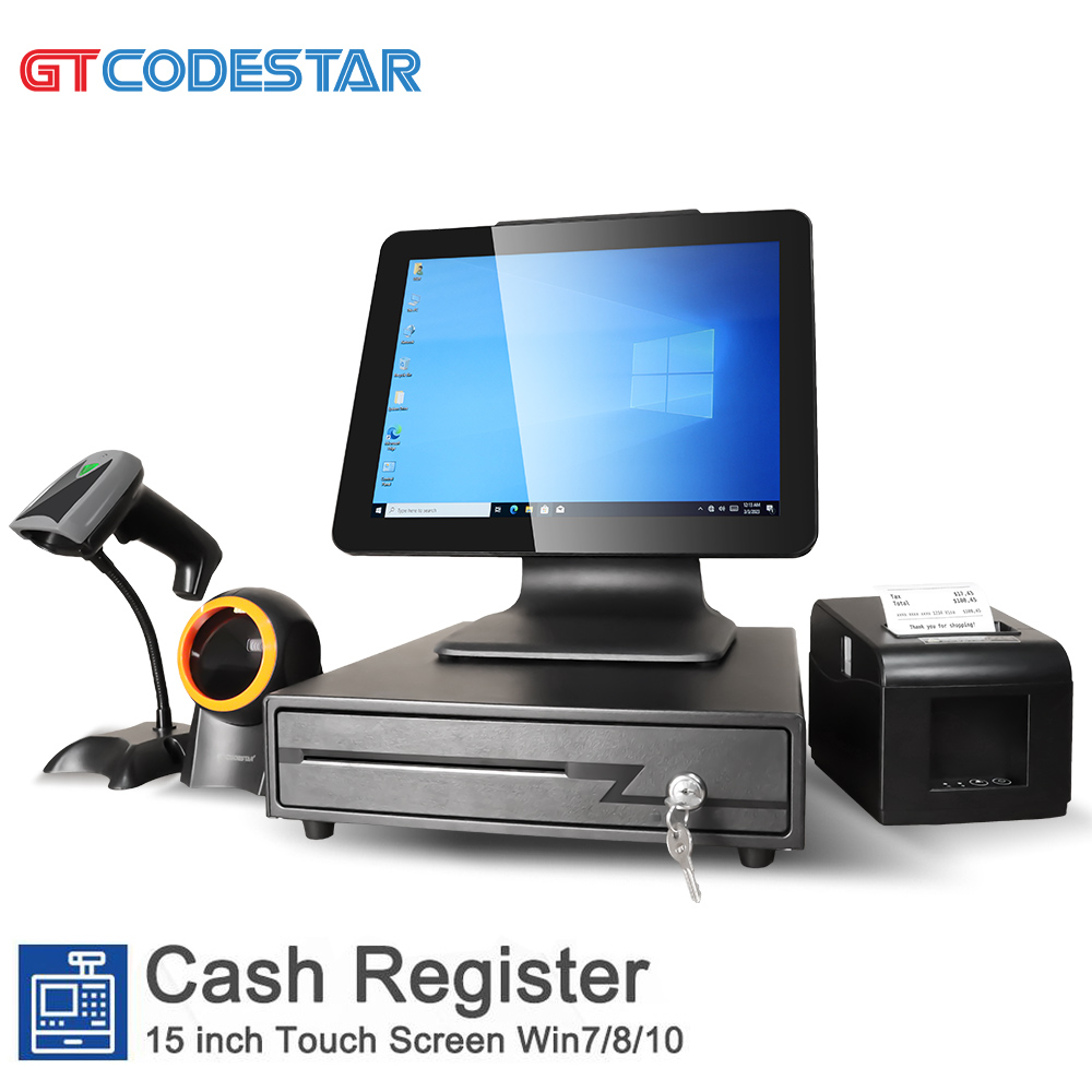 Cash Drawer Pos - Masaüstü POS Bilgisayarı, Dokunmatik Ekranlı Hepsi