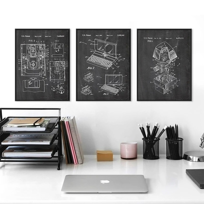 6 Adet Vintage Bilgisayar Pate - Tech Office Wall incelemesi ve fiyatı