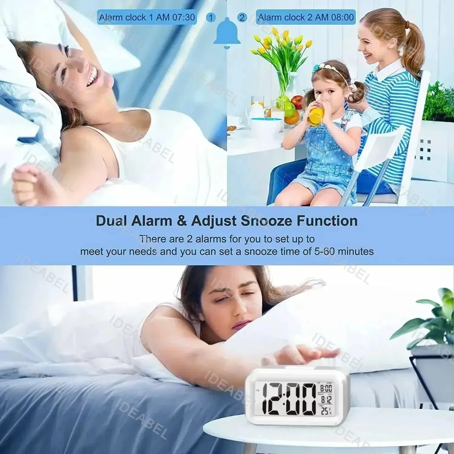 LED Dijital Alarm Saati Arka I - Office Tech Gadgets incelemesi ve fiyatı