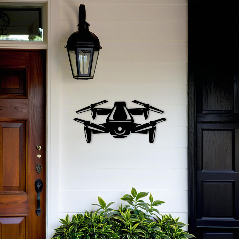 2D Düz Drone Silüeti Metal Duv - Tech Office Wall incelemesi ve fiyatı
